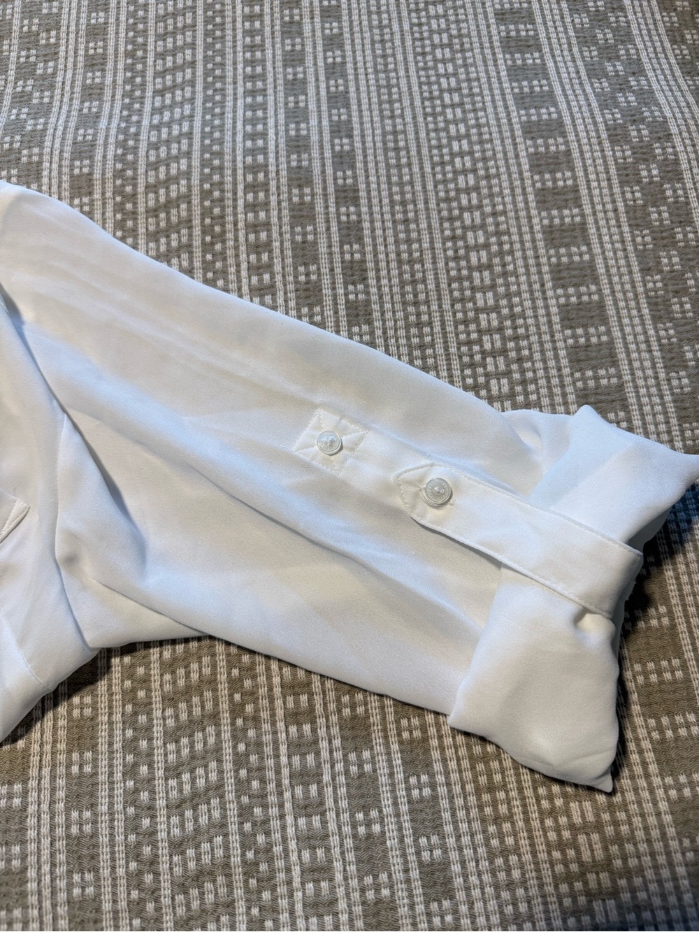 Express Portofino White Long-Sleeve Button Down Shirt - Medium - Picture 5 of 5